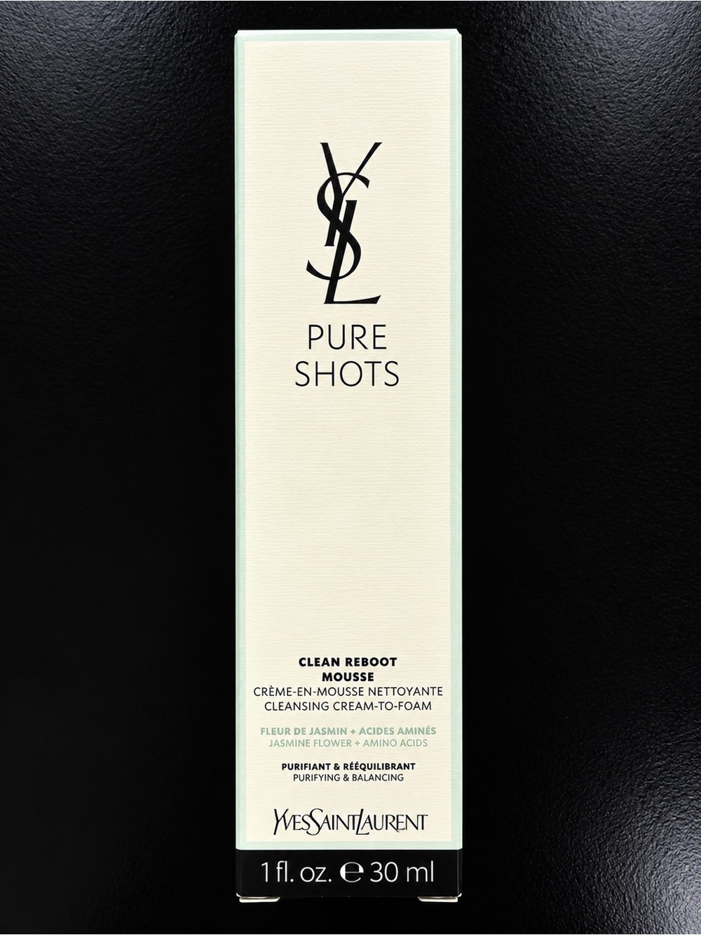 Yves Saint Laurent Pure Shots Clean Reboot Mousse - Cream with Black Logo